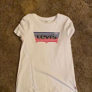 Blue and red Levi’s shirt